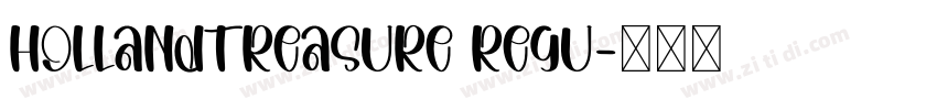 HollandTreasure Regu字体转换